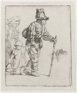 Wędrowna rodzina rolnicza autorstwa Rembrandt van Rijn