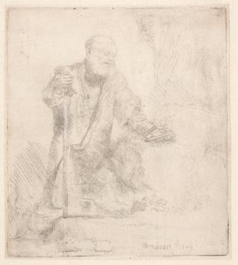 Św. Piotr w pokucie autorstwa Rembrandt van Rijn