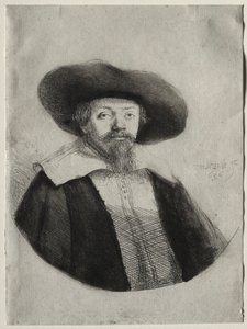 Samuel Manasses Ben Israel, 1636. autorstwa Rembrandt van Rijn