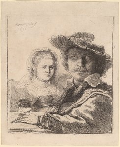 Autoportret z Saskią autorstwa Rembrandt van Rijn