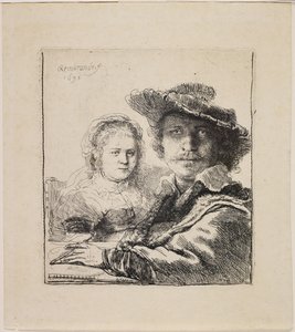 Autoportret z Saskią autorstwa Rembrandt van Rijn