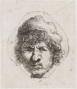 Pochmurny autoportret, ok. 1631 r. autorstwa Rembrandt van Rijn