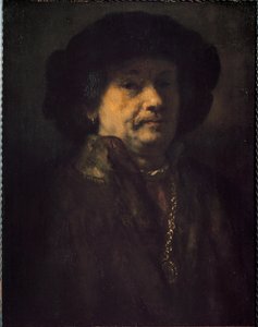 Autoportret z kolczykiem i złotym łańcuszkiem (Malarstwo autorstwa Rembrandt van Rijn