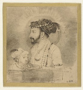 Szah Dżahan i jego syn autorstwa Rembrandt van Rijn