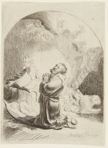 Święty Hieronim w modlitwie autorstwa Rembrandt van Rijn