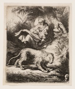 Czytanie św. Hieronima autorstwa Rembrandt van Rijn