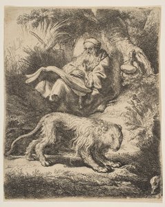 Św. Hieronima czytanie, 1634. autorstwa Rembrandt van Rijn