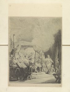 Sterfbed van Maria Kolekcja osiemdziesięciu pięciu oryginalnych grafik (tytuł serii) autorstwa Rembrandt van Rijn