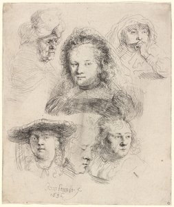 Studia naczelnika Saskii i in. autorstwa Rembrandt van Rijn