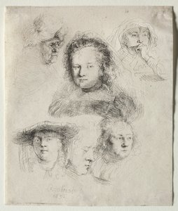 Studia naczelnika Saskii i in., 1636. autorstwa Rembrandt van Rijn