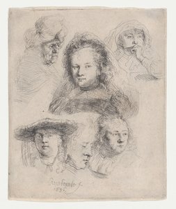Studia naczelników Saskii i in., 1636., 1636. autorstwa Rembrandt van Rijn