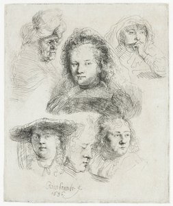 Studia szefa Saskii i innych autorstwa Rembrandt van Rijn