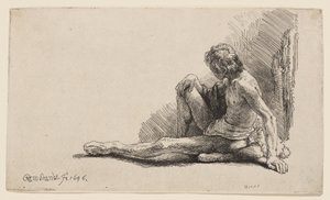 Studium aktu autorstwa Rembrandt van Rijn