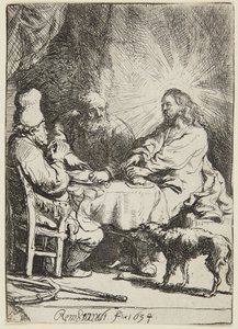 Kolacja w Emmaus (mała porcja) autorstwa Rembrandt van Rijn