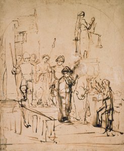 Zuzanna wystawiona na sąd, XVII w. autorstwa Rembrandt van Rijn