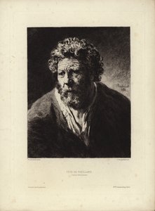 Tete de Viellard autorstwa Rembrandta Harmenszoon van Rijn. Grawerowane przez Julesa Jacquemarta, 1877 autorstwa Rembrandt van Rijn