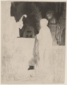 Artysta rysujący z natury autorstwa Rembrandt van Rijn