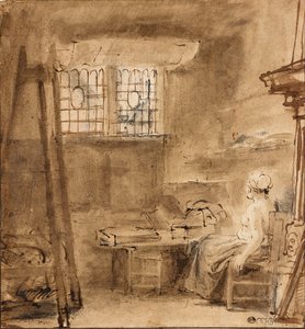 Pracownia Artysty, 1659 autorstwa Rembrandt van Rijn