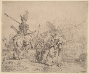 Chrzest eunucha autorstwa Rembrandt van Rijn
