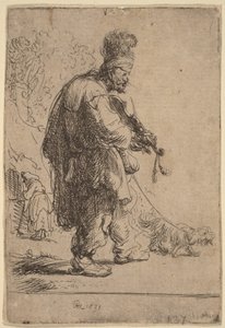 Ślepy skrzypek autorstwa Rembrandt van Rijn