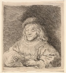 Gracz w karty autorstwa Rembrandt van Rijn