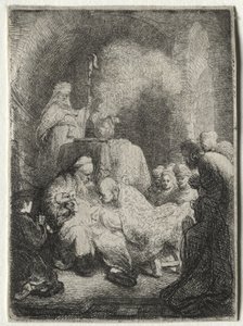 Obrzezanie: mały talerz autorstwa Rembrandt van Rijn