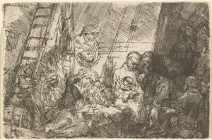 Obrzezanie w stajni autorstwa Rembrandt van Rijn