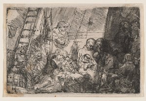 Obrzezanie w stajence autorstwa Rembrandt van Rijn