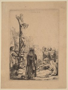 „Ukrzyżowanie”: mały obrazek autorstwa Rembrandt van Rijn