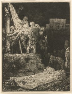 Zejście z krzyża przy pochodni autorstwa Rembrandt van Rijn