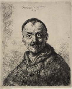 Pierwsza głowa orientalna autorstwa Rembrandt van Rijn