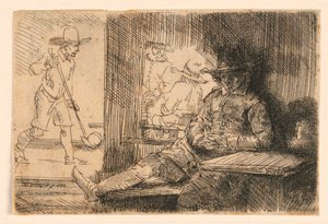 Gracz w golfa autorstwa Rembrandt van Rijn