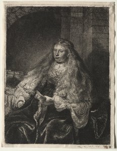 Wielka żydowska oblubienica, 1634. autorstwa Rembrandt van Rijn