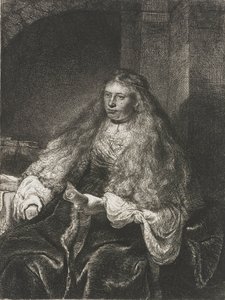 Wielka żydowska oblubienica, 1635 autorstwa Rembrandt van Rijn