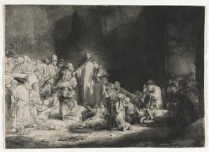 Druk stu guldenów, c. 1649. autorstwa Rembrandt van Rijn