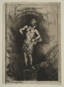 Obraz widziany przez Nabuchodonozora, 1655. autorstwa Rembrandt van Rijn