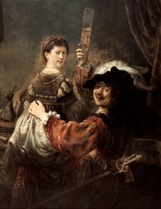 Syn marnotrawny w karczmie Rembrandt i Saskia, ok. 1635. autorstwa Rembrandt van Rijn