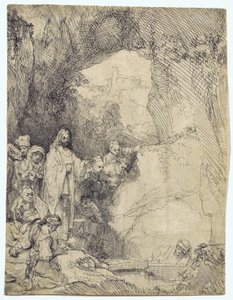 Wskrzeszenie Łazarza autorstwa Rembrandt van Rijn