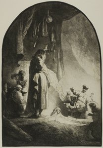 Wskrzeszenie Łazarza: Większa Płyta autorstwa Rembrandt van Rijn