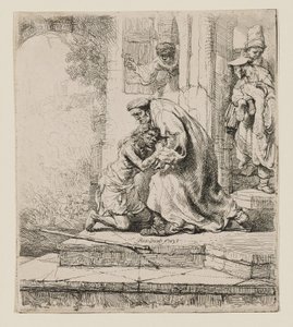 Powrót syna marnotrawnego autorstwa Rembrandt van Rijn