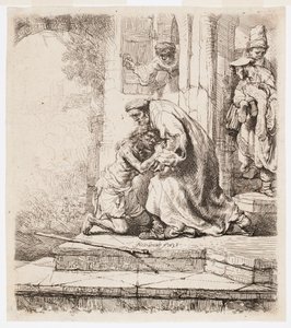 Powrót syna marnotrawnego autorstwa Rembrandt van Rijn