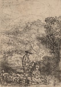 Pasterz i jego rodzina, 1644. autorstwa Rembrandt van Rijn