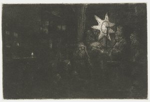 Gwiazda Królów: kawałek na noc autorstwa Rembrandt van Rijn