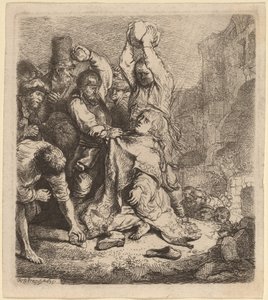 Ukamienowanie św. Szczepana autorstwa Rembrandt van Rijn