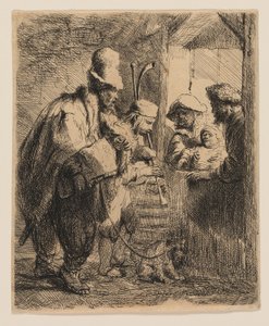 Spacerujący Muzycy autorstwa Rembrandt van Rijn