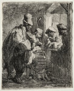Spacerujący Muzycy autorstwa Rembrandt van Rijn