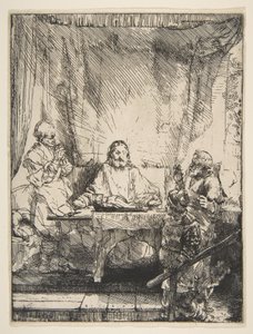 Wieczerza w Emaus, 1654. autorstwa Rembrandt van Rijn