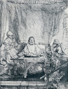 Wieczerza w Emaus, 1654, 1903 autorstwa Rembrandt van Rijn