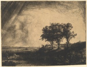 Trzy Drzewa autorstwa Rembrandt van Rijn