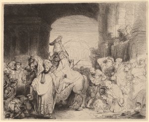 Triumf Mardocheusza autorstwa Rembrandt van Rijn